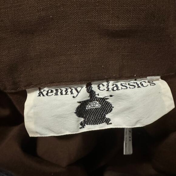 VINTAGE Brown Long Sleeve button down shirt dress Mini Coastal Cowboy Retro SZ S - Picture 6 of 8